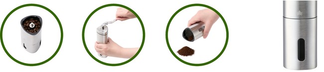 粗挽きから細挽きまで、無段階で調節できる！ハンドルが畳めるコーヒーミル「LOGOS ポータブルミル」 新発売！のサブ画像4
