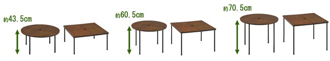 アウトドアやテレワーク向けのコンパクトに収納できる大型テーブル「アイアンウッドテーブル」シリーズ2種 新発売!のサブ画像6