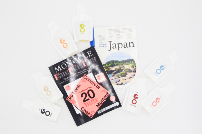 新しいパウチスタイルの日本酒『GO POCKET』がイギリス発グローバル情報誌「MONOCLE」に掲載のメイン画像