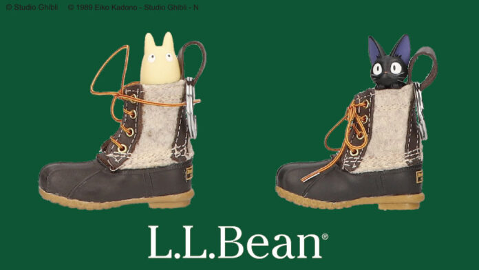 スタジオジブリ作品の大人のアメカジブランド『GBL』L.L.Beanの定番「ビーン・ブーツ」から小トトロとジジが顔をのぞかせるミニチュアキーチェーンが冬仕様になって新登場！のメイン画像