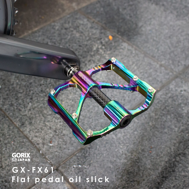 【新商品】自転車パーツブランド「GORIX」から、オイルスリックカラーのフラットペダル(GX-FX61)が新発売！！のサブ画像11