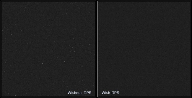 天体撮影用モノクロCMOSカメラ「Player One Apollo-M MAX」発売のお知らせのサブ画像7_左：DPS機能無し　右：DPS機能あり