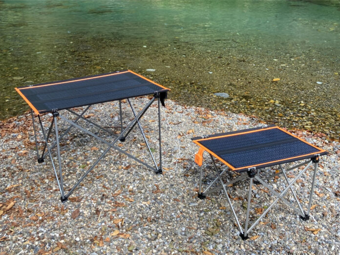 環境に優しい太陽光発電付き折り畳み式テーブル『ソーラーテーブル』が本日よりオンラインで発売開始のメイン画像