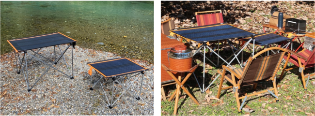 環境に優しい太陽光発電付き折り畳み式テーブル『ソーラーテーブル』が本日よりオンラインで発売開始のサブ画像1