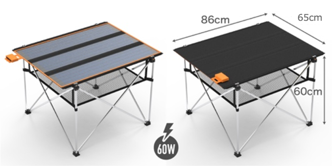 環境に優しい太陽光発電付き折り畳み式テーブル『ソーラーテーブル』が本日よりオンラインで発売開始のサブ画像6