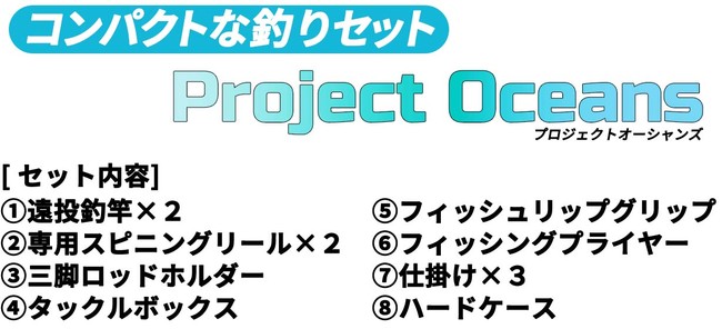 「これひとつで釣りが完結！？」コンパクトな釣りセット『Project Oceans』が応援購入サービス「Makuake」にて公開されましたのサブ画像3