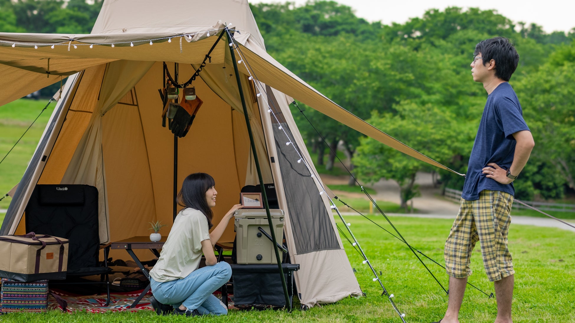 キャンプ用品ブランド「UJack」、ソロキャンプで手軽にグランピングが楽しめる新しいカタチのテントが新登場、初期ロットは即予約完売で大人気～2ndロットの予約受付が開始～のサブ画像1