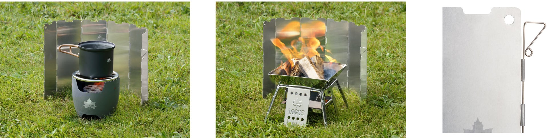 軽量＆コンパクト！調理中の火を風から守り、反射板としても使える！「リフレクトウインドスクリーン」新発売！のサブ画像3