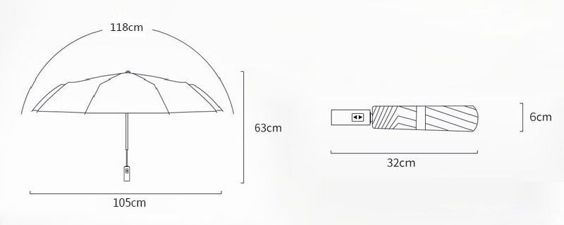 【新色グレー登場】手を濡らさずスマートに開閉できる逆折り式折りたたみ傘「GeeBrella X1」をガジェットストア「MODERN g」で販売中のサブ画像12