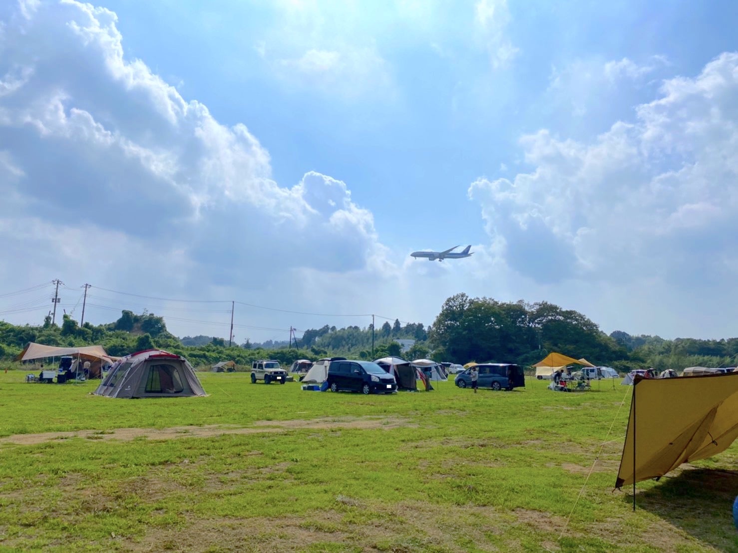 飛行機が見えるキャンプ場『成田スカイウェイBBQ（CAMP）』にてCampifyの手ぶらキャンプ提携スタート！のサブ画像5_飛行機が見えるキャンプ場