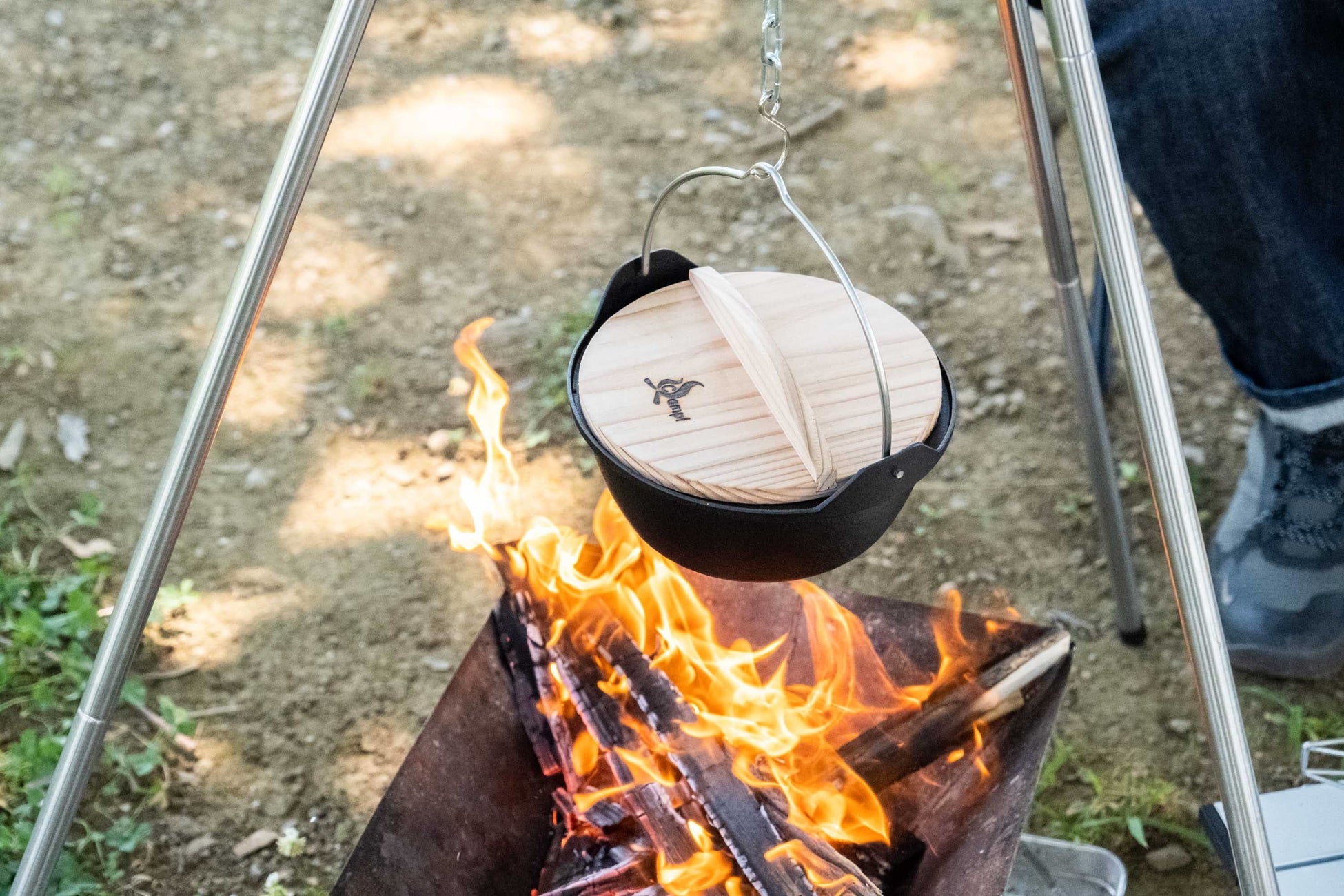 キャンプ飯を鋳物の和鍋で美味しく！「SSCamp! ソロキャスト16 和鍋」をMakuakeにて先行販売実施中。のサブ画像6