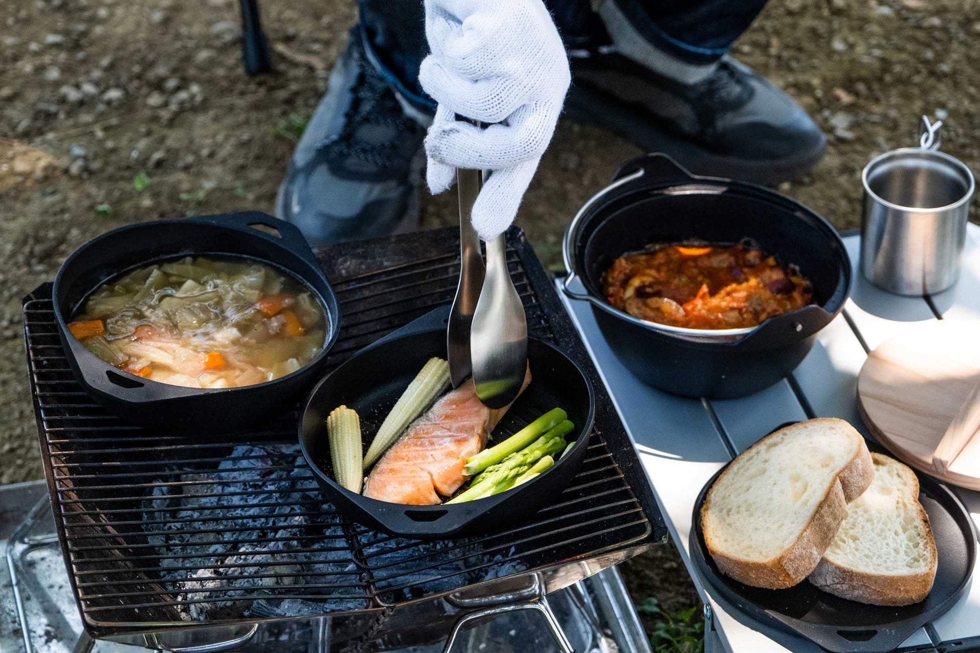 キャンプ飯を鋳物の和鍋で美味しく！「SSCamp! ソロキャスト16 和鍋」をMakuakeにて先行販売実施中。のサブ画像9