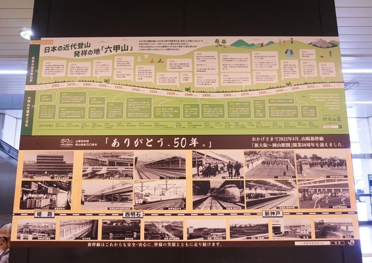 好日山荘×JR西日本　JR新神戸駅で六甲山エリアの魅力発信ディスプレイ開始のサブ画像3