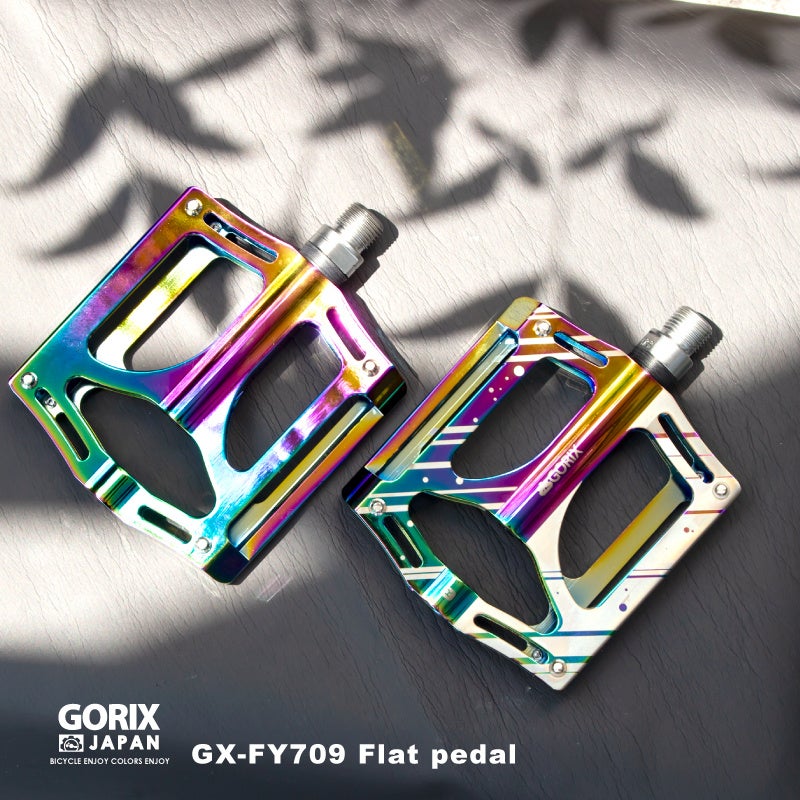 【新商品】【3つのベアリングで高い回転性を実現!!】自転車パーツブランド「GORIX」から、オイルスリックカラーのフラットペダル (GX-FY709)が新発売!!のサブ画像12