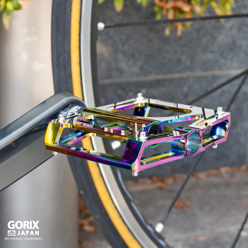 【新商品】【3つのベアリングで高い回転性を実現!!】自転車パーツブランド「GORIX」から、オイルスリックカラーのフラットペダル (GX-FY709)が新発売!!のサブ画像14