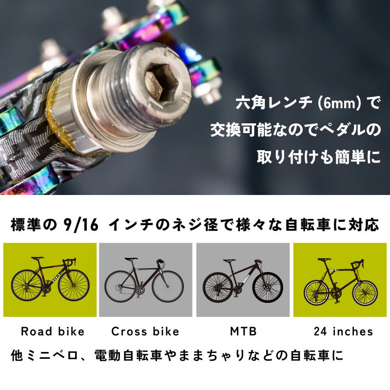 【新商品】【唯一無二の個性!!】自転車パーツブランド「GORIX」から、オイルスリックカラーのフラットペダル (GX-Fi777)が新発売!!のサブ画像8
