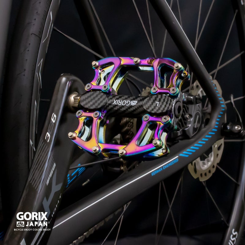 【新商品】【唯一無二の個性!!】自転車パーツブランド「GORIX」から、オイルスリックカラーのフラットペダル (GX-Fi777)が新発売!!のサブ画像9