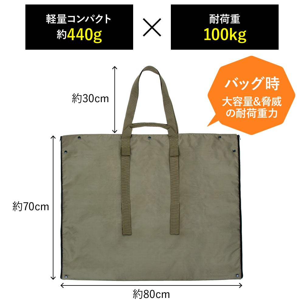 【新発売】ソロキャン道具が一式入る超ビッグバッグがレジャーシートに変身「AWAT＆（アンド）バッグ」のサブ画像7