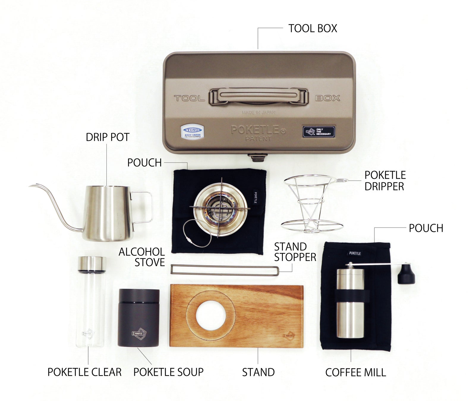 工具箱１つでお湯も沸かせる本格珈琲ドリップキット「POKETLE COFFEE KIT FLEEK」を9月1日発売のサブ画像9