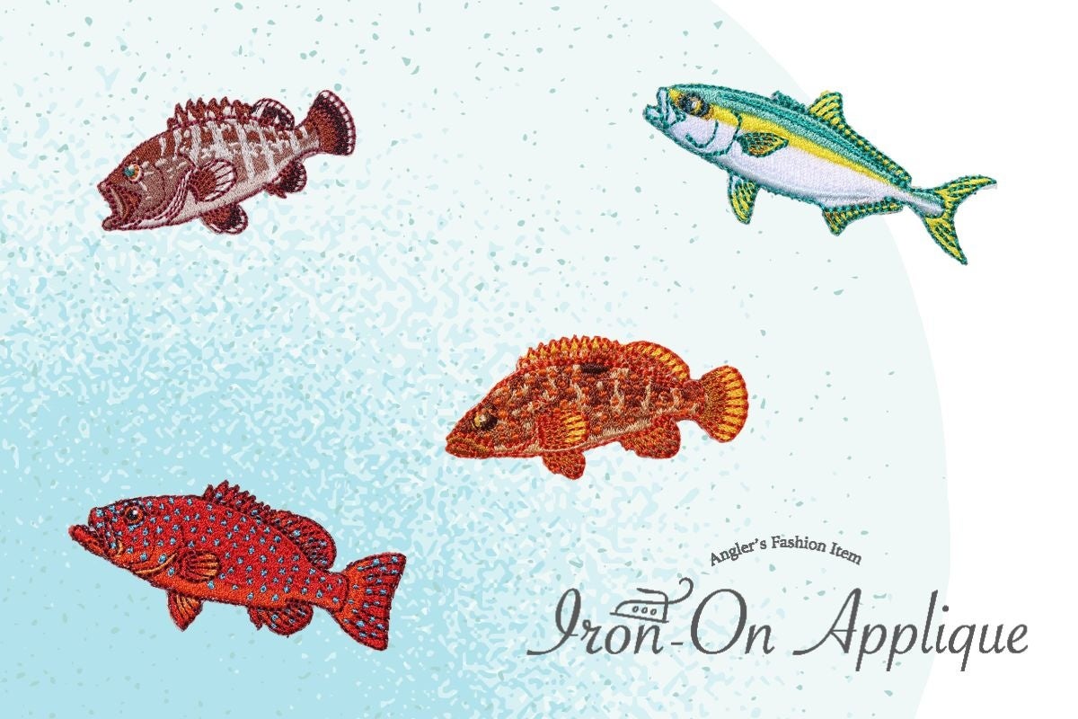 アイロンアップリケに8魚種が仲間入り　　　　　　　　　　　　　　　　　　　　　　　お気に入りのアイテムを自分だけのオリジナルに！のサブ画像1
