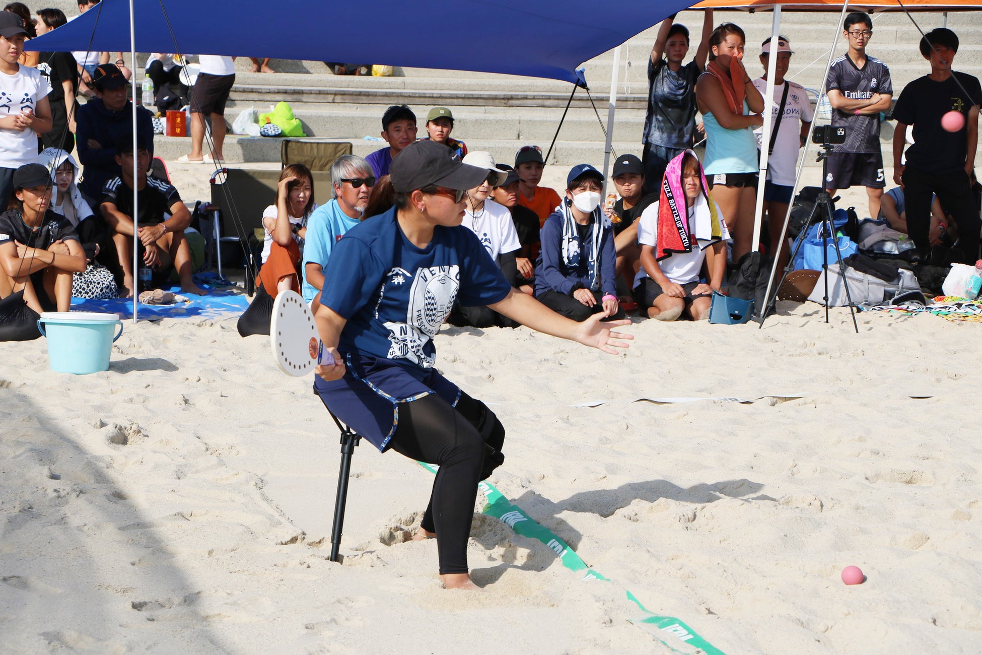 日本フレスコボール協会（JFBA）、10月1日（土）に愛知県蒲郡市大塚海浜緑地で開催の「海・みなと・蒲郡 ラグーナビーチフェスティバル（海と日本2022）」にて、県内初のフレスコボール体験会を実施。のサブ画像4_足が不自由でも楽しめるユニバーサルなスポーツ・フレスコボール