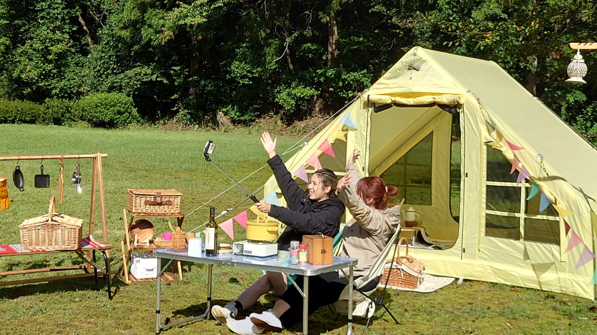 女性１人でも楽々テント設営。新アウトドアブランド『MeCLE』でキャンプサイトを映えスポットに♪のサブ画像3