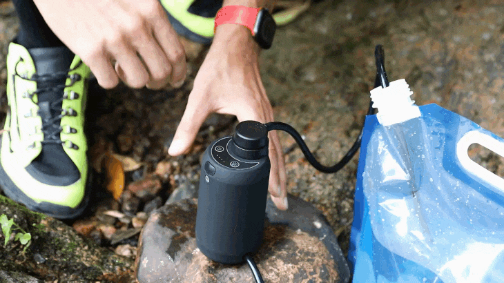 世界初！リチウム電池駆動のサバイバル携帯浄水器「GreeShow GS-2801」幅広いシーンで活躍！自然の水を飲用可能な水に変更可能！のサブ画像1