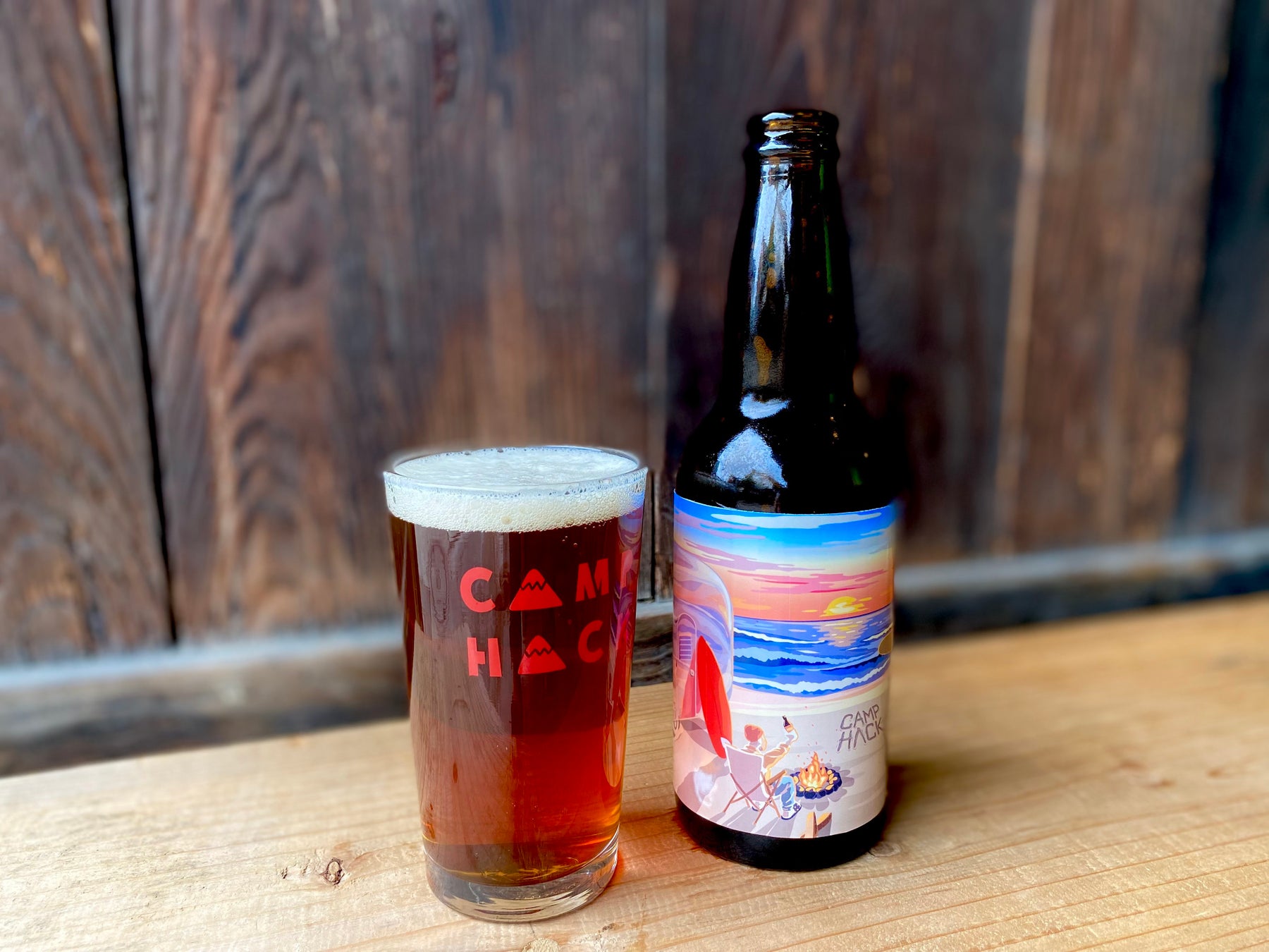 CAMP HACKオリジナルのクラフトビール第2弾『farm hack-california sunset-』を発売！のサブ画像1