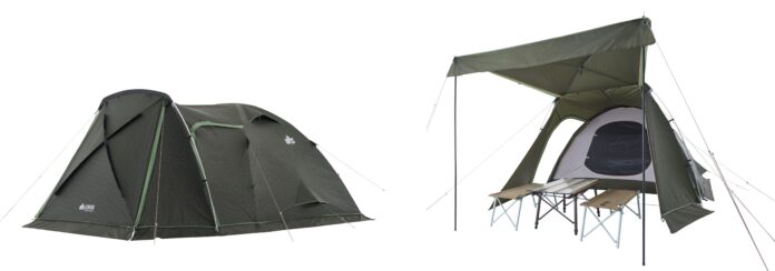 冷気や雨も防ぐフルマッドスカート装備で新型２ルームテント！PANEL SYSTEM搭載で快適「neos PANEL Breeze 2ルーム L-BC」のメイン画像