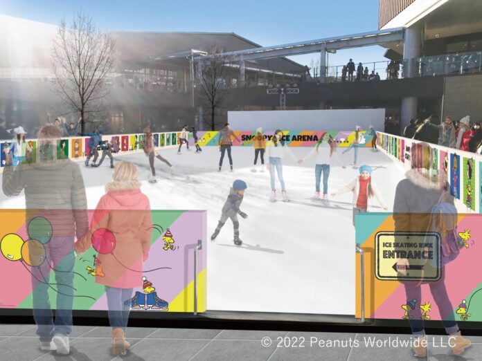 グランベリーパーク、冬の体験型イベント　「ピーナッツ」とコラボレーションしたアイススケートリンクが今年も登場！のメイン画像