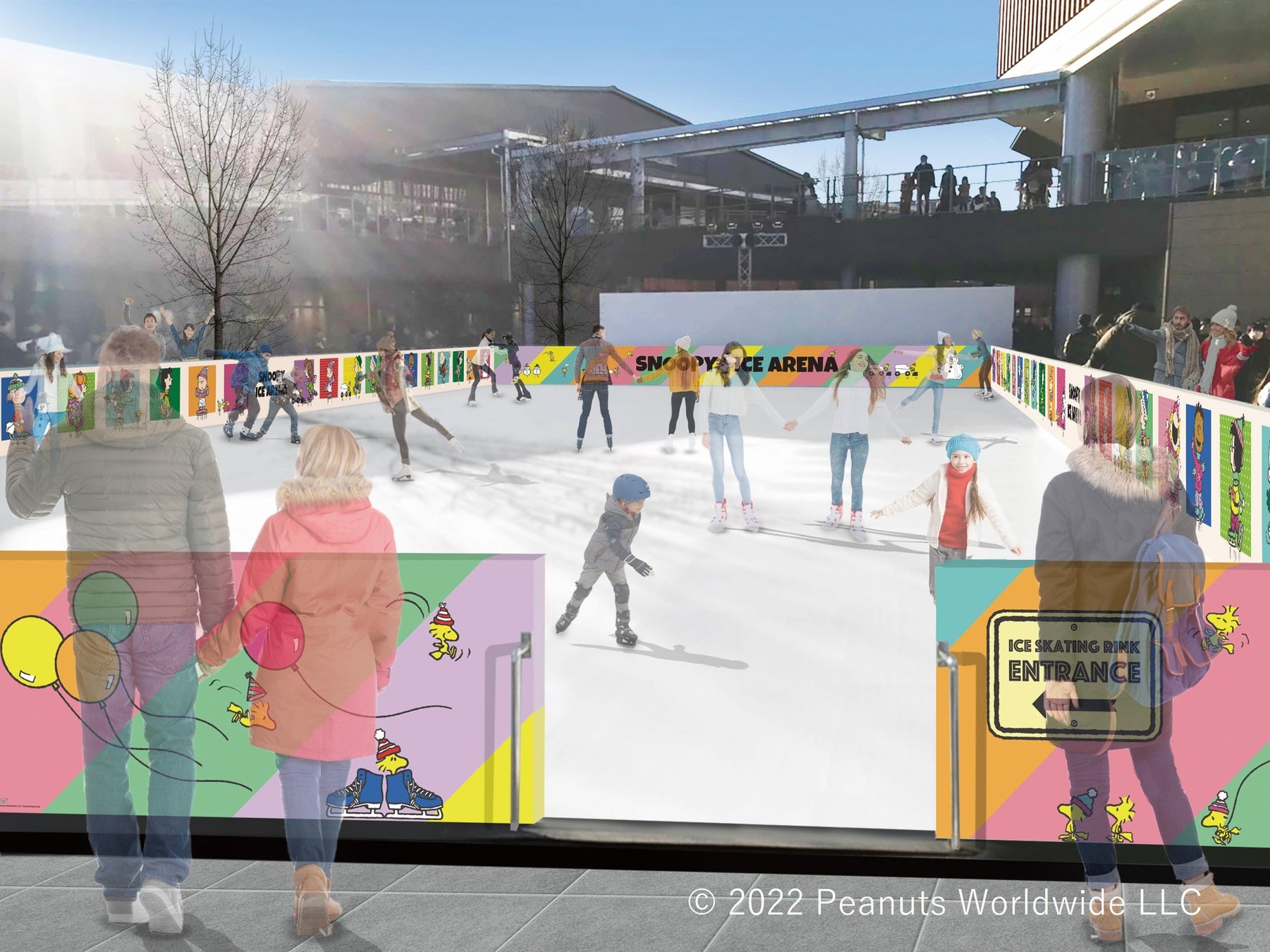 グランベリーパーク、冬の体験型イベント　「ピーナッツ」とコラボレーションしたアイススケートリンクが今年も登場！のサブ画像1_※画像はイメージです。