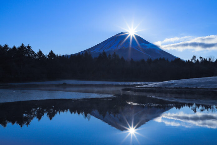 「ダブルダイヤモンド富士」で新年の幕開け。富士本栖湖リゾート「ダイヤモンド富士鑑賞会」のメイン画像