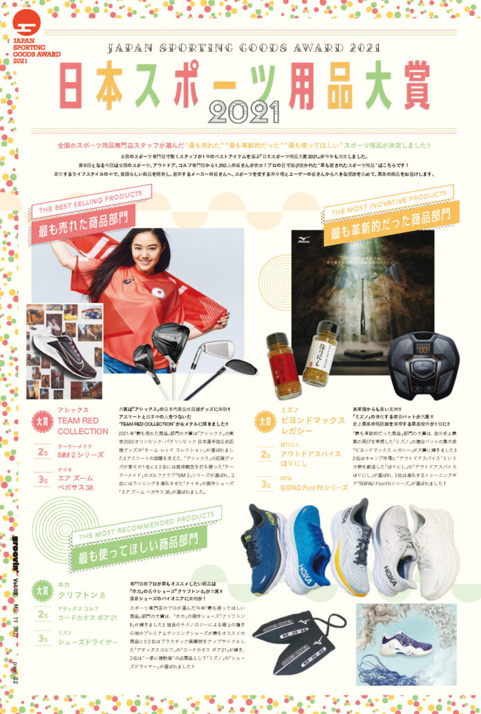 「日本スポーツ用品大賞」は10年目の開催を記念して、スポーツ用品愛好者による「日本スポーツ用品大賞 “10周年記念” 投票アンケート」を実施します。のメイン画像