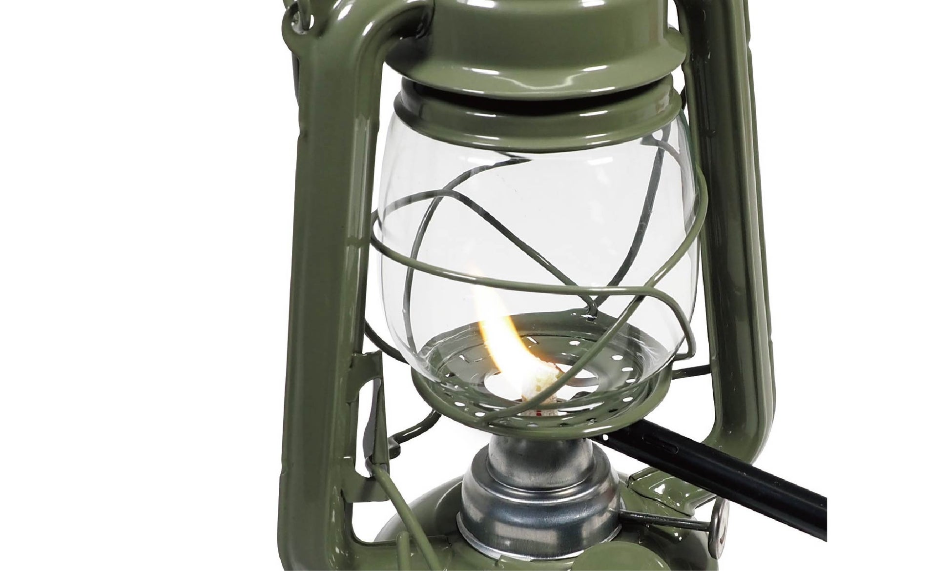 【アウトドア】LEDライトは卒業！シブいカラーが光る「ミリタリー調オイルランタン」新発売のサブ画像3