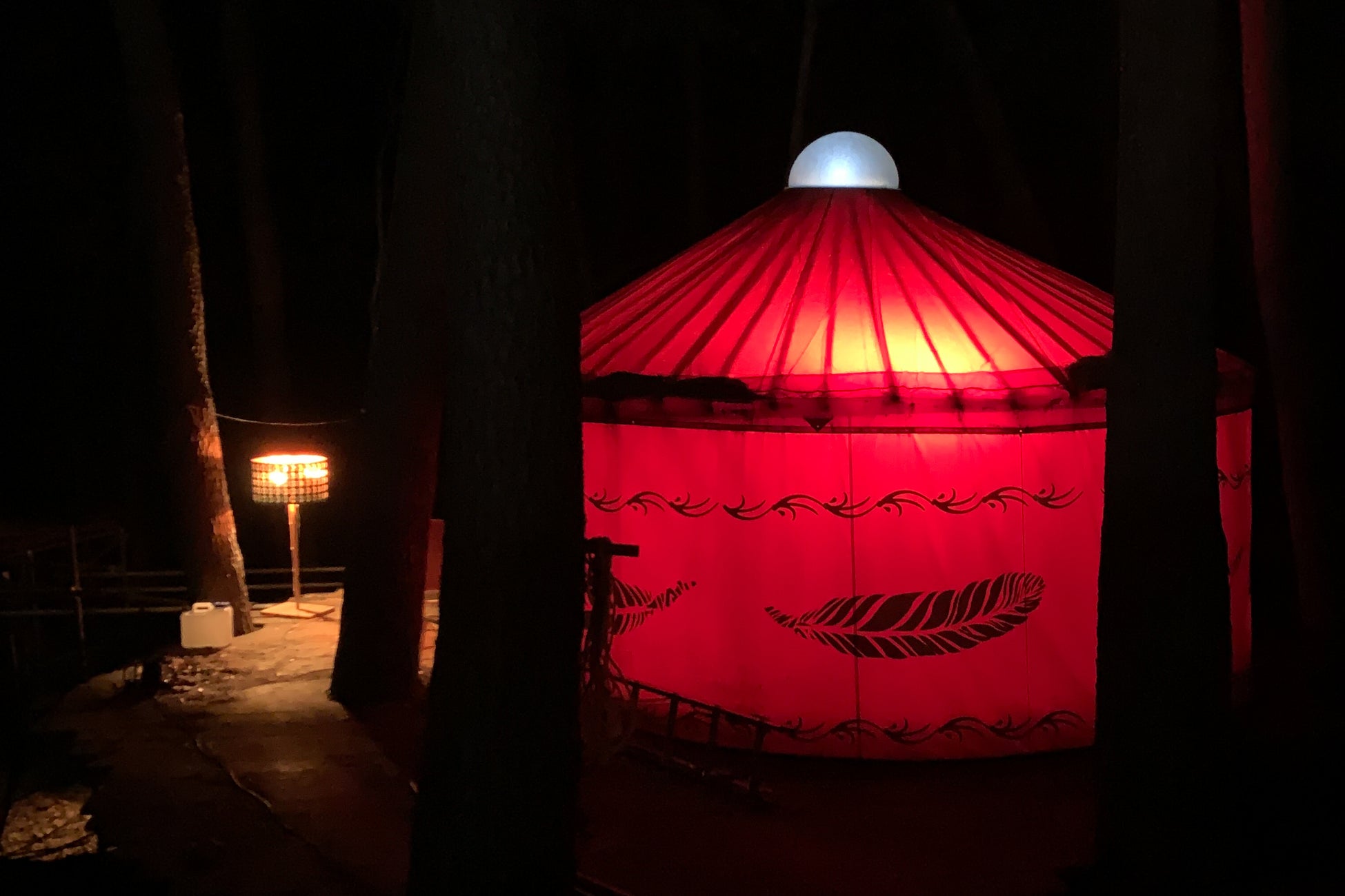 【NEW OPEN】長野県、八ヶ岳の麓にキャンプ場『windera CAMPGROUNDS』が2023年3月10日に新規オープンしました！のサブ画像6_ゲル（パオ）夜イメージ