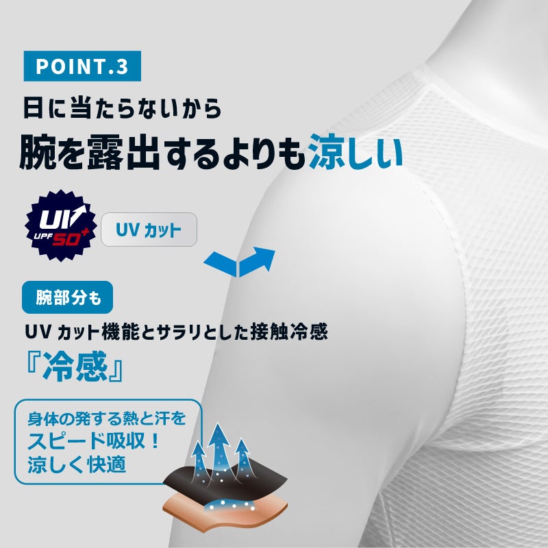 【新商品】【首までカバーするハイネックタイプ!!】自転車パーツブランド「GORIX」から、冷感長袖インナーウェア(GW-TS1 ハイネック) が2色展開で新発売!!のサブ画像6