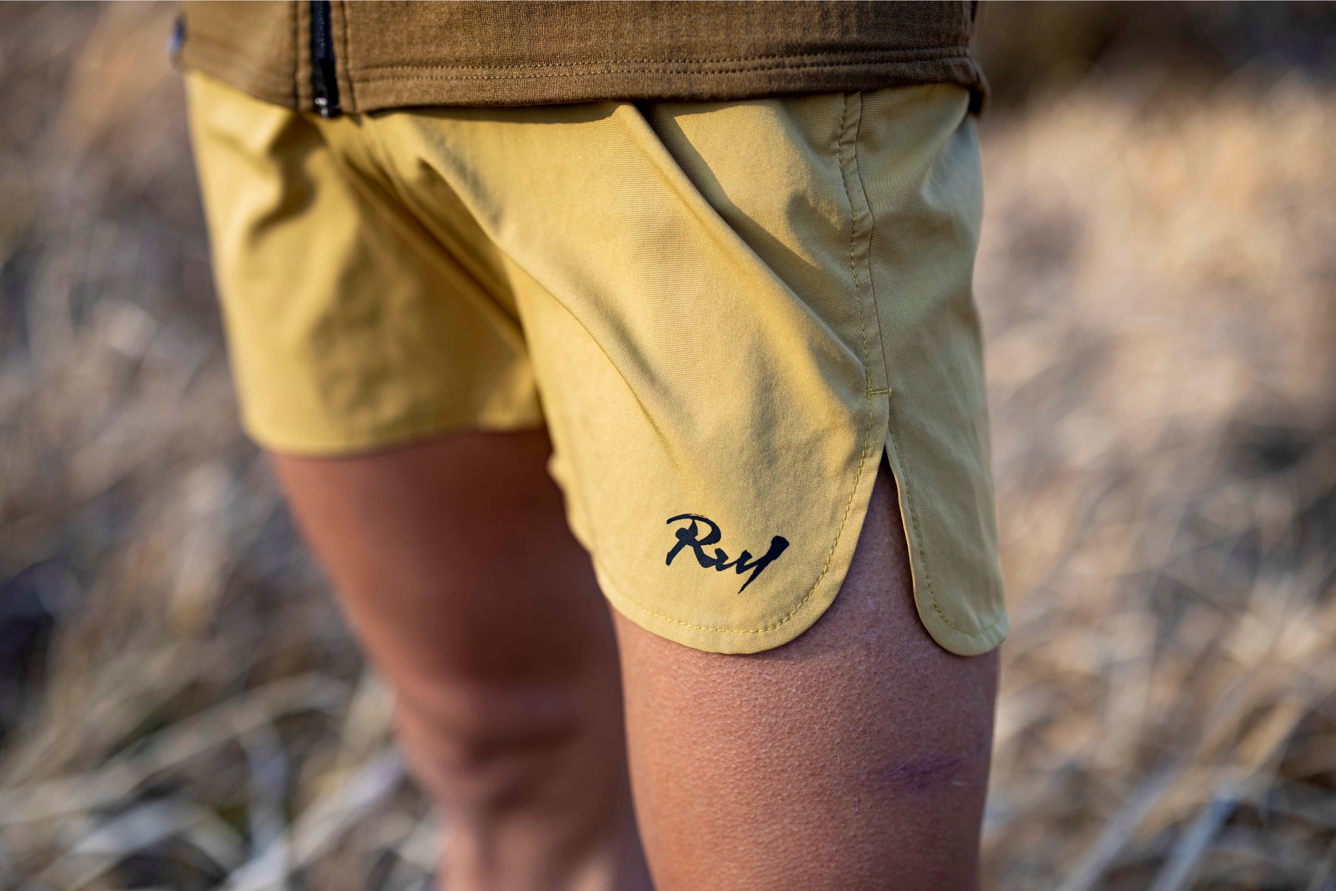 ブランドサポート第一号！プロ山岳ランナー上田瑠偉のオリジナルD2Cブランド「Ruy」は小笠原光研選手をサポート致します。のサブ画像7_5 Pocket Race Short Pants #1 Inaho Gold ¥11,800