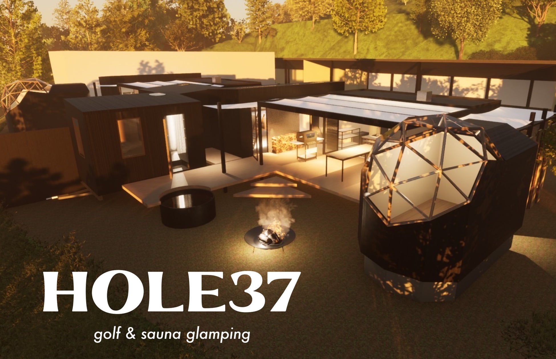 1日2組限定: 貸切Golf&Sauna付プライベートグランピング「HOLE37」　4月20日よりプレオープン抽選の受付開始！のサブ画像1