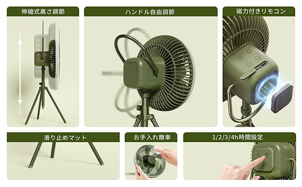 【2023年夏のキャップファンはコレ】扇風機+ランプ+モバイルバッテリー、HAGOOGI多機能ワイヤレス扇風機が新登場！のサブ画像10_ディテールにこだわる