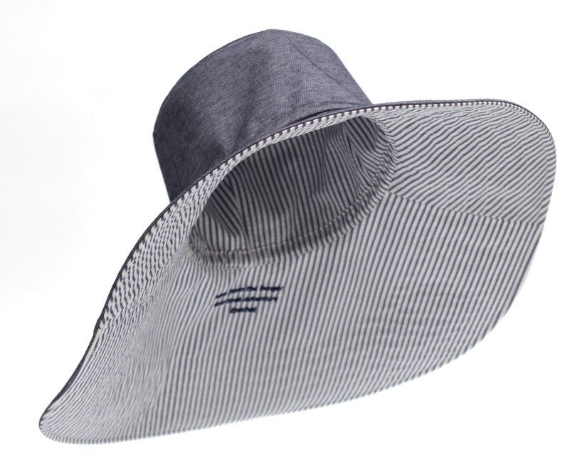 木陰を作るようなつばの大きさを持つUVカット帽子発売開始のサブ画像1_エポカル　UVカットロングブリムハット