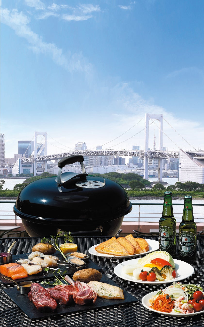 東京湾を見渡す開放的なテラスで楽しむ本格炭火BBQ＆サラダバーシズラーアクアシティお台場 BBQテラス 4月7日（金）オープン！のサブ画像1