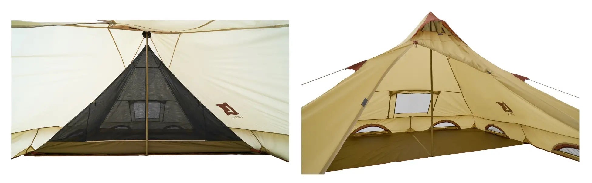 1本のポールで組み立て簡単！拡張可能なリビングスペースと寝室を兼備した新型テント「 LOGOS Fes Tepee 2ルーム DUO-BC 」新発売！のサブ画像4