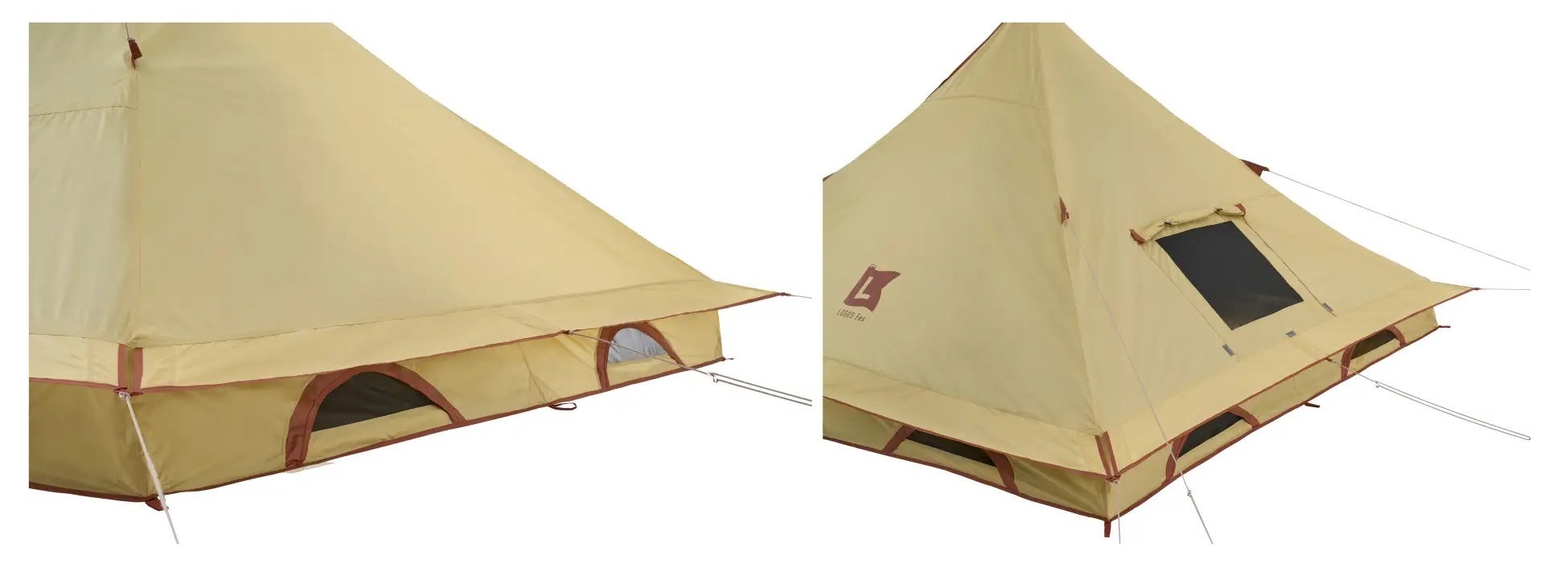 1本のポールで組み立て簡単！拡張可能なリビングスペースと寝室を兼備した新型テント「 LOGOS Fes Tepee 2ルーム DUO-BC 」新発売！のサブ画像5