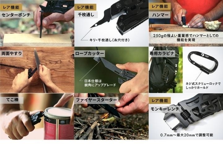 【これ1つで18役】キャンプ・災害時・防災グッズ・DIYの便利ギアが日本上陸！新商品の多機能マルチツールの輸入販売をMakuakeで開始しました。のサブ画像6