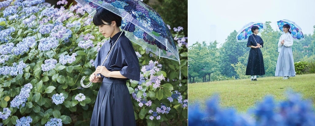 北は北海道、南は長崎まで、全国の“紫陽花の名所”24ヵ所とのコラボ企画。差して美しい・撮って美しい「紫陽花の傘」を無料レンタルのサブ画像3