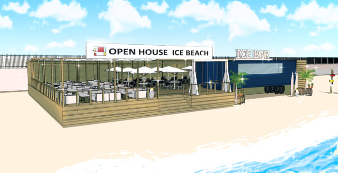氷点下15度！灼熱の砂浜にさむ～い海の家「OPEN HOUSE ICE BEACH」鎌倉・由比ガ浜にオープンのメイン画像