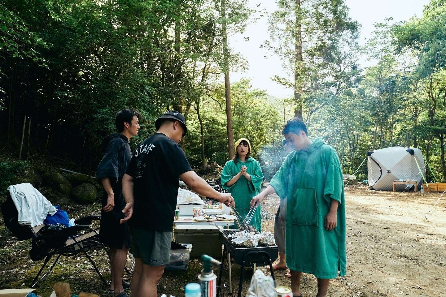 サウナ好き必見！宮崎県の秘境で「Well-Being Sauna」と「CHILLDOG」のコラボイベントを6/24(土)開催のサブ画像4_以前開催した名貫川での秘境サウナツアーの様子