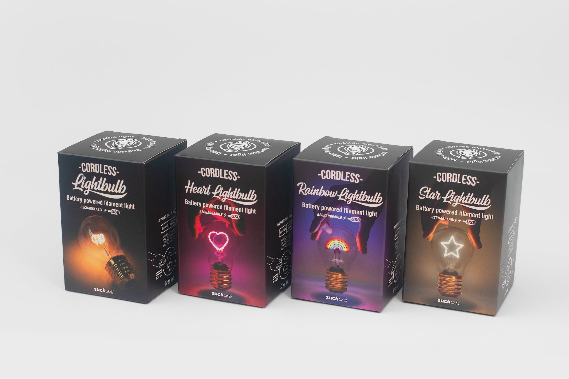 イギリス ロンドン発の雑貨ブランドSUCK UKから、【Cordless Lightbulb】に新デザイン「Heart」「Rainbow」「Star」のライトが発売！のサブ画像4