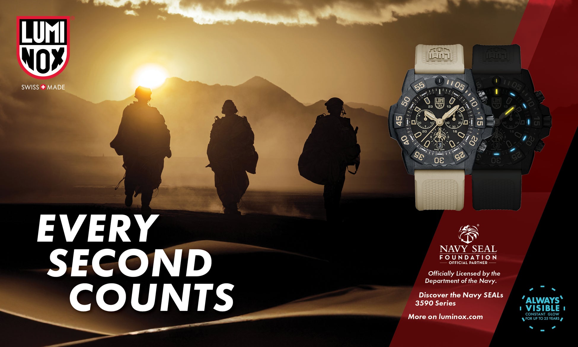 腕時計【ルミノックス】Navy SEAL Foundation～ネイビーシールズ基金（NSF）～新作はサンドカラーが印象的なクロノグラフモデル！のサブ画像1