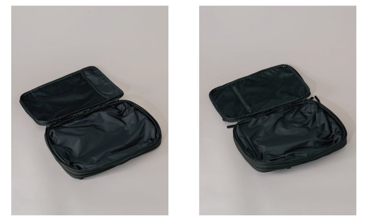 防水本革バッグブランドから初の3wayトラベル コンパクト バッグの登場！ファスナーを閉めるだけで約50%の圧縮可能。のサブ画像3